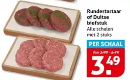Hoogvliet Rundertartaar of Duitse biefstuk aanbieding