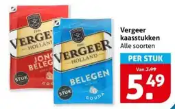 Hoogvliet Vergeer kaasstukken aanbieding