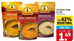 Hoogvliet Conimex soep in zak aanbieding