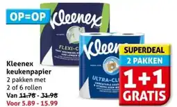 Hoogvliet Kleenex keukenpapier aanbieding