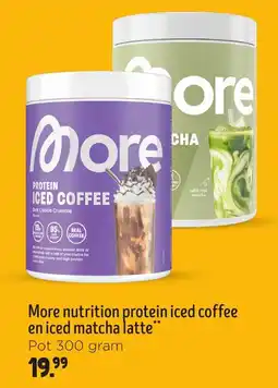 Jumbo More nutrition protein iced coffee en iced matcha latte aanbieding