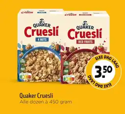 Jumbo Quaker Cruesli aanbieding
