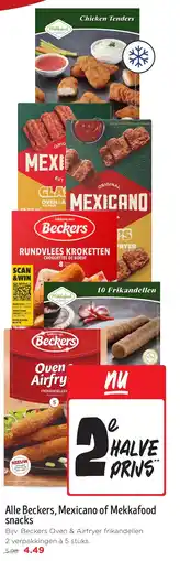 Jumbo Alle Beckers, Mexicano of Mekkafood snacks aanbieding