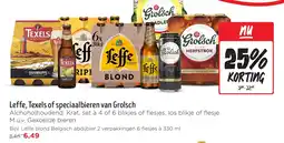 Jumbo Leffe, Texels of speciaalbieren van Grolsch aanbieding