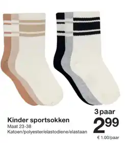 Zeeman Kinder sportsokken aanbieding