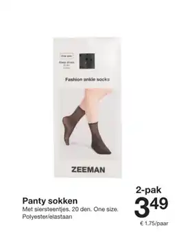 Zeeman Panty sokken aanbieding