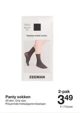 Zeeman Panty sokken aanbieding