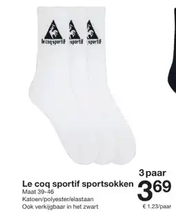 Zeeman Le coq sportif sportsokken aanbieding