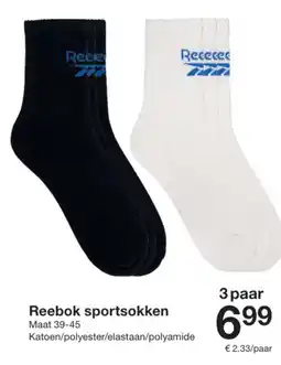 Zeeman Reebok sportsokken aanbieding