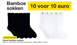 Zeeman Heren bamboe sokken aanbieding
