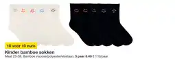 Zeeman Kinder bamboe sokken aanbieding