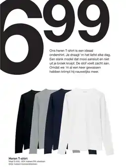 Zeeman Heren T-shirt aanbieding