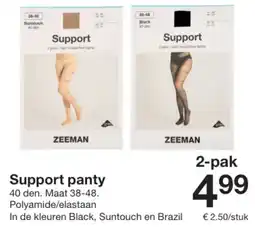 Zeeman Support panty aanbieding