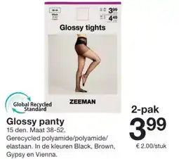 Zeeman Glossy panty aanbieding