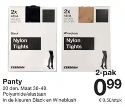 Zeeman Panty aanbieding