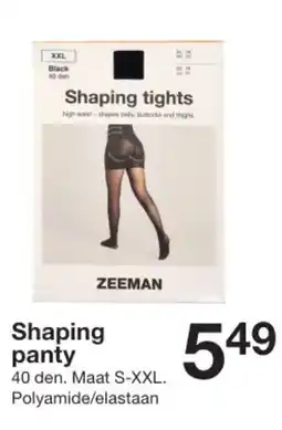 Zeeman Shaping panty aanbieding