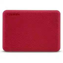 Bol.com Toshiba Canvio Advance 1 TB Externe harde schijf (2.5 inch) USB 3.2 Gen 1 Rood HDTCA10ER3AA aanbieding