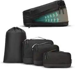 ANWB Remodius Packing Cubes Set 4-delig met Compressie Zwart aanbieding