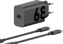 Coolblue Motorola Power Delivery Oplader 68W Zwart + Usb C Kabel 1m Zwart Kunststof aanbieding