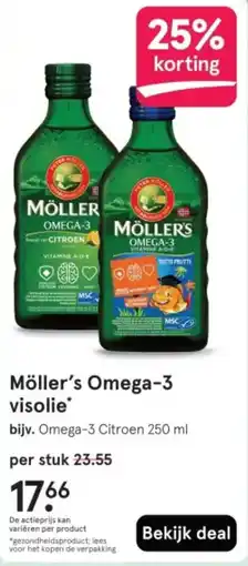 Etos Möller's Omega 3 visolie aanbieding