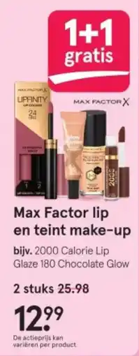 Etos Max Factor lip en teint make up aanbieding