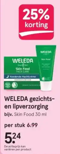 Etos Weleda gezichts en lipverzorging aanbieding