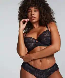 Hunkemoller Hunkemöller Niet-voorgevormde beugel bh Sophia Zwart aanbieding