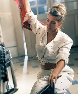 Hunkemoller Hunkemöller Jacquard Pyjamashirt met Lange Mouwen Wit aanbieding