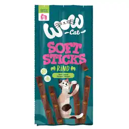 Zooplus 72x5g WOW Cat Zachte Sticks Rund Kattensnacks aanbieding