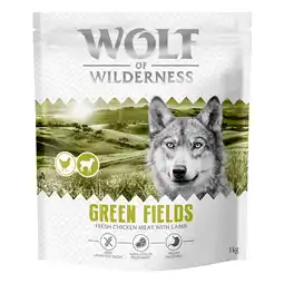 Zooplus Wolf of Wilderness Adult Green Fields Lam - graanvrij - Voordeelpakket: 4 x 1kg Nieuw Recept aanbieding