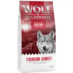 Zooplus 2x12kg 'Crimson Sunset' Lam & Geit Wolf of Wilderness Hondenvoer aanbieding