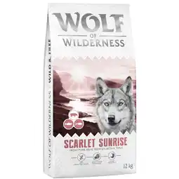 Zooplus Wolf of Wilderness Scarlet Sunrise Zalm & Tonijn - graanvrij - Dubbelpak: 2 x 12 kg Nieuw Recept aanbieding