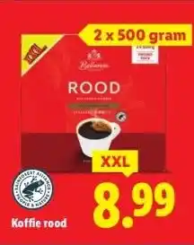 Lidl Koffie rood aanbieding