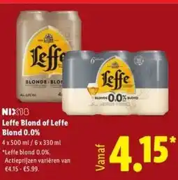 Lidl Leffe Blond of Leffe Blond 0.0% aanbieding