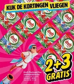 Hoogvliet Dreft Platinum vaatwastabletten aanbieding