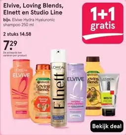 Etos Elvive, Loving Blends, Elnett en Studio Line aanbieding