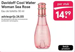 Etos Davidoff Cool Water Woman Sea Rose aanbieding