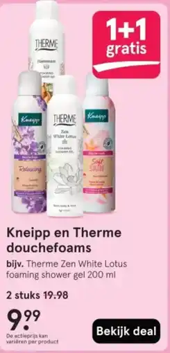 Etos Kneipp en Therme douchefoams aanbieding