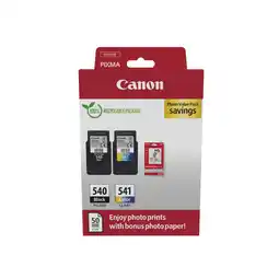 MediaMarkt Canon Pg-540/cl-541 + 50-pack Fotopapier Multicolor aanbieding