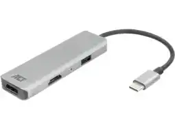 MediaMarkt Act Ac7013 Usb-c/usb-a 4k Multiport Adapter Dockingstation aanbieding