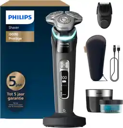 MediaMarkt Philips Shaver I9000 Prestige Wet&dry Xp9200/33 Scheerapparaat Zwart aanbieding