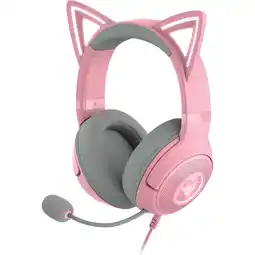 MediaMarkt Razer Kraken Gaming Kitty Edition V2 Headset Quartz aanbieding