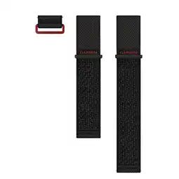 MediaMarkt Garmin Zwarte Nylon Band Venu X1 24 Mm Horlogebandje Zwart aanbieding
