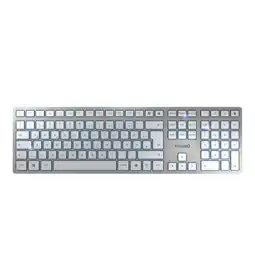 MediaMarkt Cherry Kc-6000 Slim Keyboard Draadloos Toetsenbord Zilver aanbieding