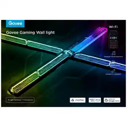 MediaMarkt Govee Gaming Wall Light Slimme Ledlamp Zwart aanbieding
