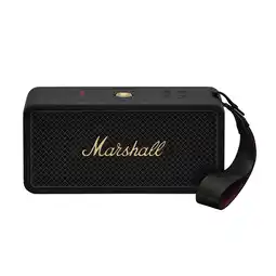 MediaMarkt Marshall 404594 Middleton Ii Bt Black & Brass Bluetooth-speaker Zwart aanbieding