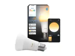 MediaMarkt Philips Hue Led A60 Warm Tot Koel Wit Licht E27 Fitting Slimme Ledlamp Wit aanbieding