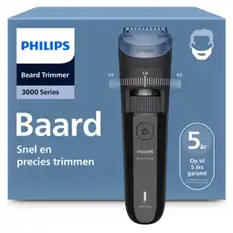 MediaMarkt Philips Bt3620/15 Philips Series 3000 Baardtrimmer Diepzwart aanbieding