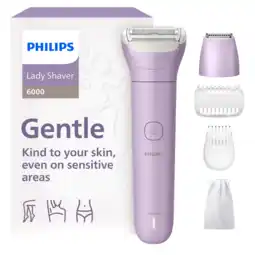 MediaMarkt Philips Brl138/00 Philips Series 6000 Ladyshave Paars aanbieding
