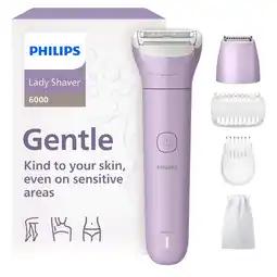 MediaMarkt Philips Brl138/00 Philips Series 6000 Ladyshave Paars aanbieding